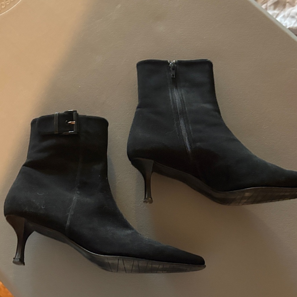 Stuart Weitzman Black Ankle Boots